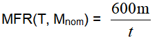 MFR calculation formula