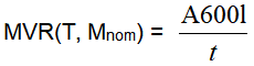 MVR calculation formula