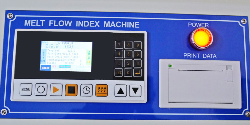 key-type control panel of MFI tester