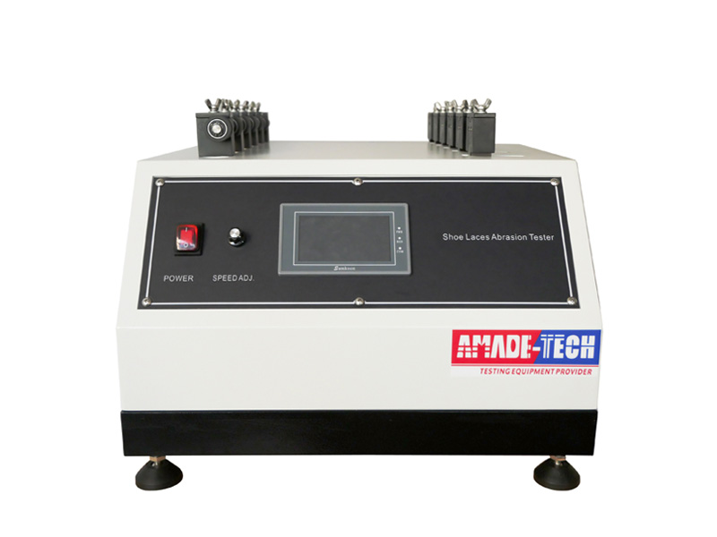 Shoe lace abrasion resistance tester